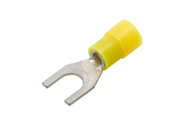 HELLA Leitungsverbinder, gelb, von: 4.0mm², bis: 6.0mm², Gabelverbinder, Bohrung-Ø: 6.5mm, 8KW 178 045-212