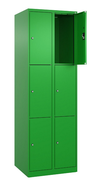 C+P Schließfachschrank Evolo PLUS, 6 Fächer, 1850x600x500mm, 6037/6037, 049000-203 S10026