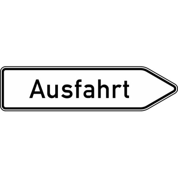 Stein HGS Ausfahrt von anderen Straßen außerhalb der Autobahn… (Nr. 333.1-20), RA2, Flachform 3 mm, 333.1-20-123