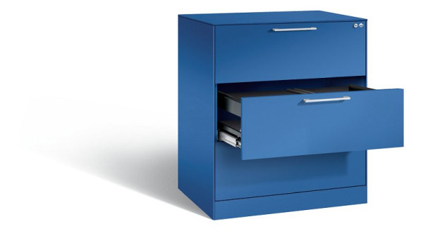 C+P Hängeregistraturschrank Asisto, H1010xB800xT600mm, Farbe: Enzianblau, Bügelgriff, 146243-312 S10058