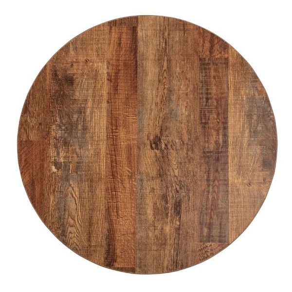 Bolero runde Tischplatte Urban Dark 60cm, rustikal-industriell, DR822
