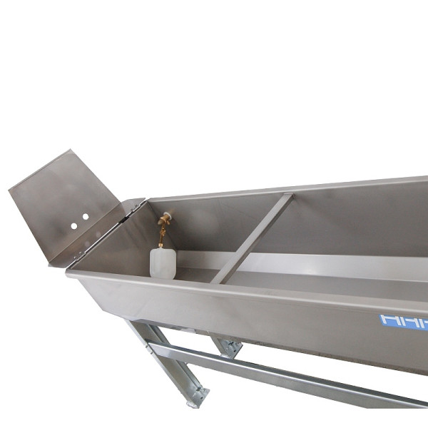 Haase-Tränken Trogtränke, Kippling-Bodenmontage 1,5 m - 120 Liter, Tränkewanne, für Rinder, 100.5851