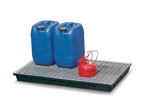 DENIOS Gitterrost, verzinkt, als Stellfläche für Bodenwanne KB-R mit 28 l Auffangvolumen, 115032