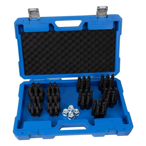 Stahlmaxx Radnaben-/Gewinde-Adapter, M12-M16, 60-teilig, für Radnabenflansch, XXL-124194B
