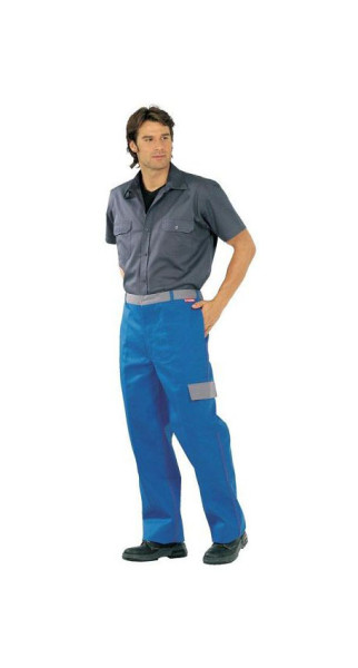 Planam Major Protect Bundhose, kornblumenblau/grau, Größe 54, 5220054