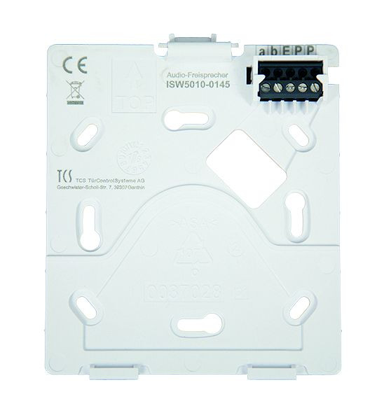 TCS Türkontrollsystem TASTA Audio Montageplatte für ISW5010 AP weiß, ZIA5003-0145