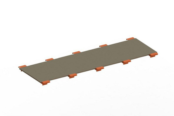 Meta Spanplattenboden 2700x800x19 mm, für Palettenregal MULTIPAL, 20077718