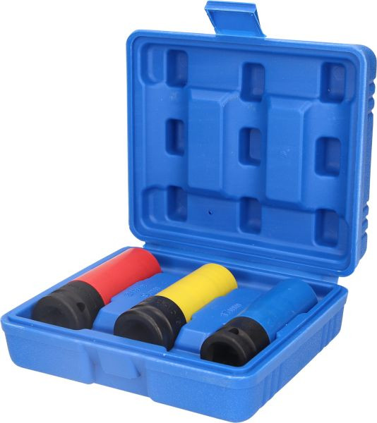 Brilliant Tools 1/2" Alu-Felgen-Kraft-Stecknuss-Satz, 17 / 19 / 21 mm, 3-teilig, BT691005