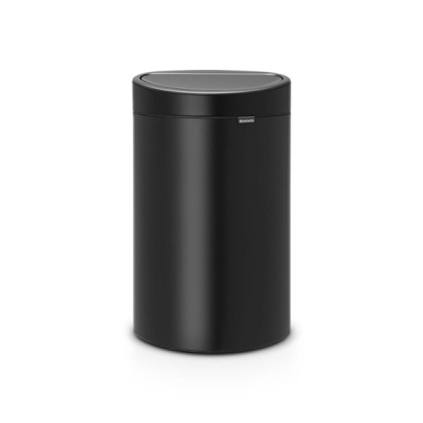 STEIN HGS Touch New Abfallbehälter, schwarz, matt, Stahl, 40 Liter, 83673.0006