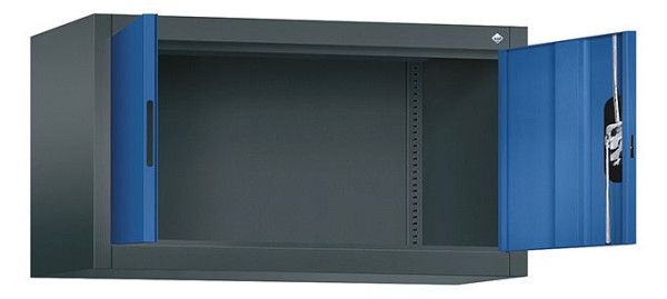 C+P Aufsatzschrank Acurado, H500xB930xT400mm, Farbe: Anthrazitgrau / Enzianblau, Muldengriff, 9264-000 S10151