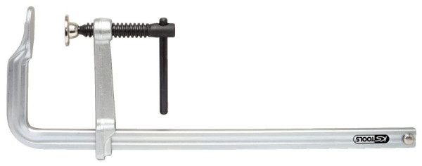 KS Tools Ganzstahl-Schraubzwinge mit Knebel, 80x160mm, 145.0301
