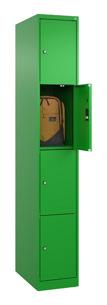 C+P Schließfachschrank Evolo PLUS, 4 Fächer, 1850x300x500mm, 6037/6037, 049000-104 S10026