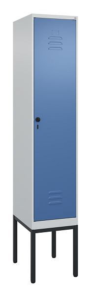 C+P Umkleidespind Classic PLUS, Gestell, 2120x400x500mm, 7035/5023, Drehriegel, 0800307-12 S10005