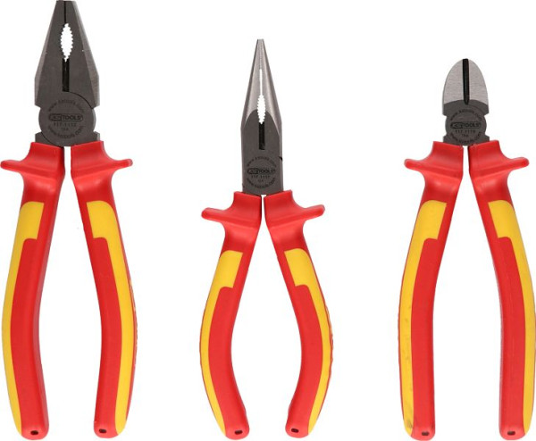 KS Tools ERGOTORQUE VDE Zangen-Satz, 3-teilig, 117.1110