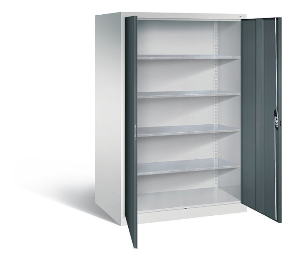 C+P Werkzeugschrank Acurado, H1950xB1200xT800mm, Farbe: Lichtgrau / Anthrazitgrau, Muldengriff, 8934-00 S10210