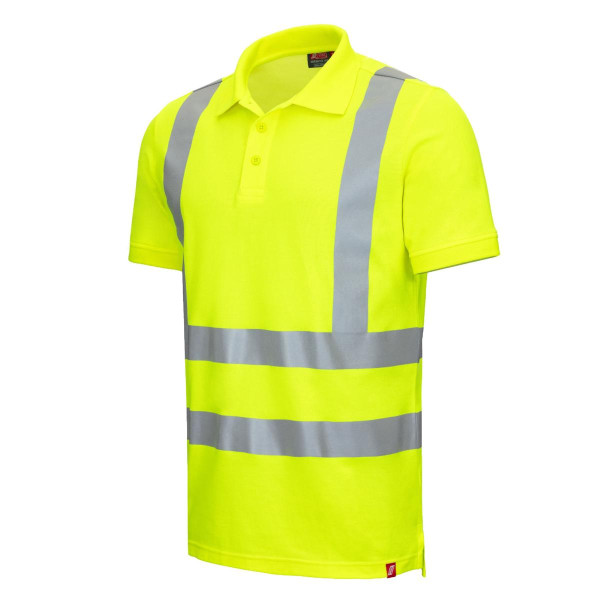 NITRAS MOTION TEX VIZ, Warnschutz-Poloshirt, Kurzarm, Größe: 3XL, Farbe: neongelb, VE: 20 Stück, 7013-4000-3XL