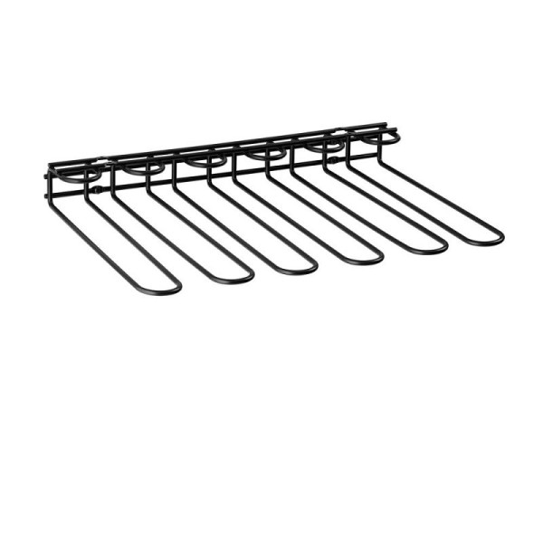 APS Gläserschiene, Metall, 45 x 32 cm, schwarz pulverbeschichtet, 93401