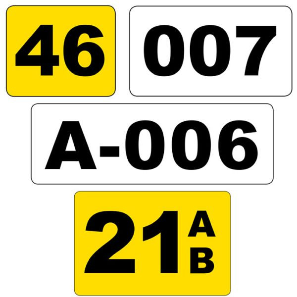 Stein HGS Lagerplatzkennzeichnung -WT-5113-, 180 x 100 mm / gelb, 23374