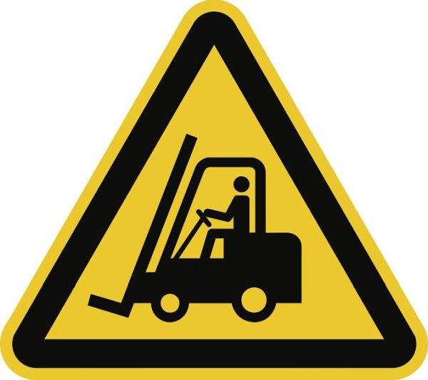 Moedel Warnung vor Flurförderzeugen ISO 7010, Kunststoff, 200 mm Seitenlänge, 59024