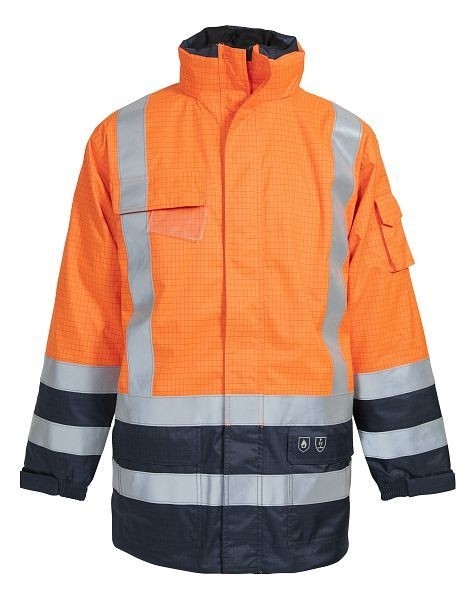 ELKA Securetech Multinorm Parka Farbe: Warnorange/Marine Größe: XL, 086150R031.XL