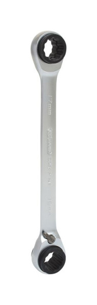 KS Tools 4 in 1 GEARplus umschaltbar Doppel-Ratschenringschlüssel, 16x17x18x19mm, 503.4546