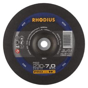 Rhodius PROline RS2 Schruppscheibe, Durchmesser [mm]: 230, Stärke [mm]: 7, Bohrung [mm]: 22.23, VE: 10 Stück, 200274