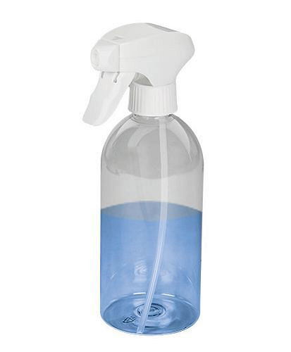 DENIOS Sprühflaschen aus PET, mit einstellbarem Sprühaufsatz (PP), rund, 1000 ml, VE: 10 Stück, 281921