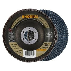 Rhodius PROline LSZ F1 Lamellenschleifscheibe, Durchmesser [mm]: 115, Bohrung [mm]: 22.23, VE: 10 Stück, 202647