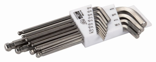 Bahco Winkelschraubendreher-Satz, Edelstahl, 13-teilig, Zoll, 0,05-3/8", BE-9786I