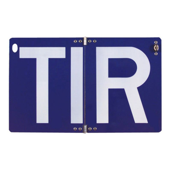 Stein HGS Hinweisschild für Transitverkehr (TIR-Schild), klappbar, 52.2426
