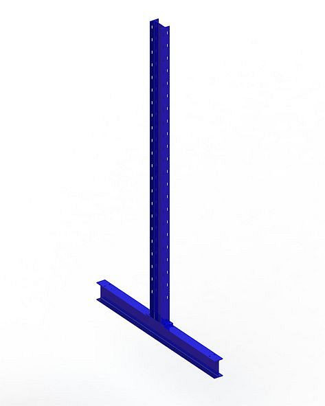 Meta KR Ständer IPE 140 doppelseitig 2500x600 mm, RAL 5010, für Kragarmregal MULTISTRONG M, 20074884