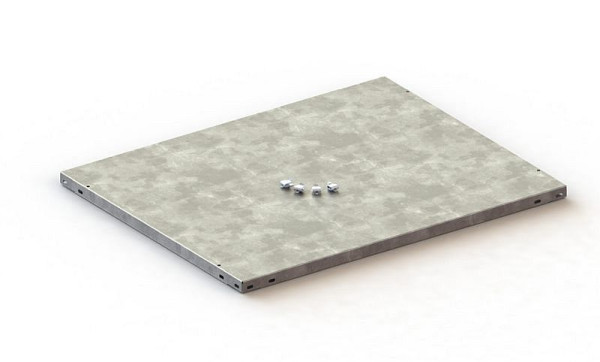 Meta Abdeckboden 750x600 mm, verzinkt, Compact, inkl. 4 Abdeckbodenträger, 20095862