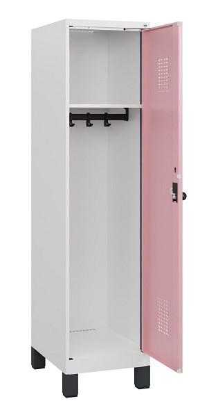 C+P Spind Evolo PLUS, Füße, 1 Abteil, 1630x400x500mm, 9016/3015, Drehriegel, 0490105-12 S10018