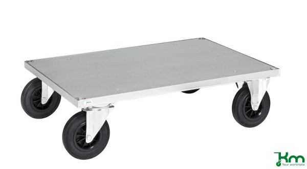 Kongamek Plattformwagen, 2 Räder mit Bremsen, 1200 x 800 x 260 mm, KM630-3B