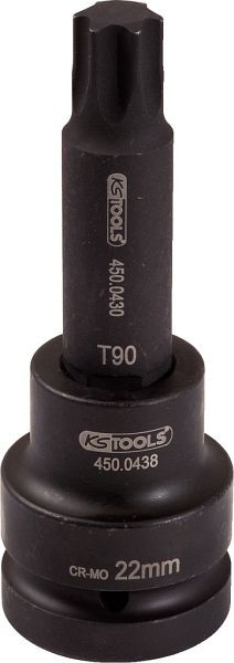 KS Tools 1" Kraft-Bit-Stecknuss Torx, lang, T70, 450.0472