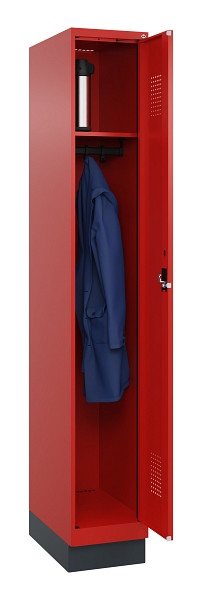 C+P Spind Evolo PLUS, mit Sockel, 1 Abteil, 1950x300x500mm, 3020/3020, Verschluss Zylinderschloss, Ablageböden 1, 049020-10 S10052