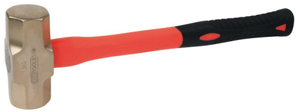 KS Tools BRONZEplus Minenhammer 1500 g, mit Fiberglasstiel, 963.2087