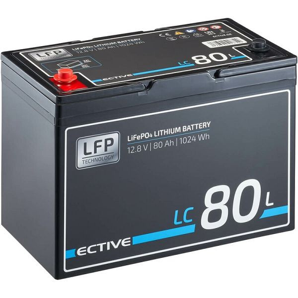 ECTIVE LC 80L 12V LiFePO4 Lithium Versorgungsbatterie 80Ah, TN3885