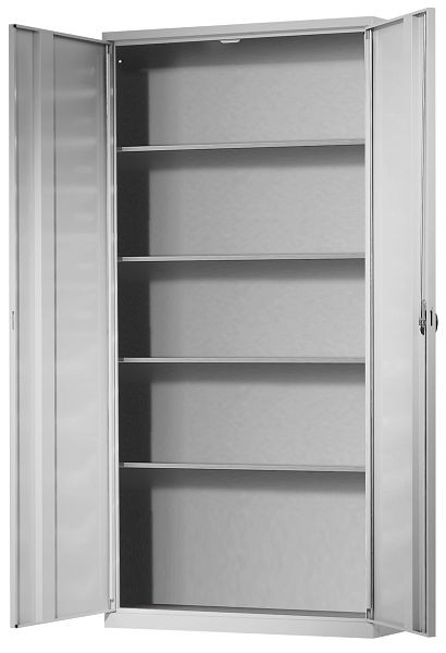 Kappes Ordnungsschrank mit Türen Modell 40, 1950 x 950 x 400 mm, RAL 7035, 4 Fachböden verzinkt, 1004.01.1013