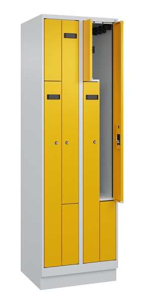 C+P Z-Spind Evolo PLUS, Sockel, 4 Fächer, 1950x600x500mm, 7035/1004, Zylinderschloss, 049023-204 S10027