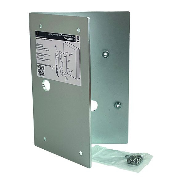 TCS Türkontrollsystem Montagewinkel für die Video Außenstation Serie AVC 45° eloxiert silber B1, ZAA2010-0010