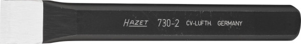 Hazet Flachmeißel, 15 mm, Norm: DIN 6453, Oberfläche: tauchlackiert, Gesamtlänge: 125 mm, Breite der Schneide: 15 mm, Zubehör: 730HS, 730-2