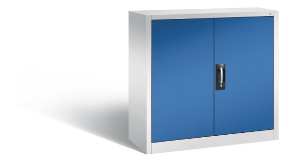 C+P Magazinschrank, H1000xB1000xT420 mm, Grau/Enzianblau, 133944-22 S10001