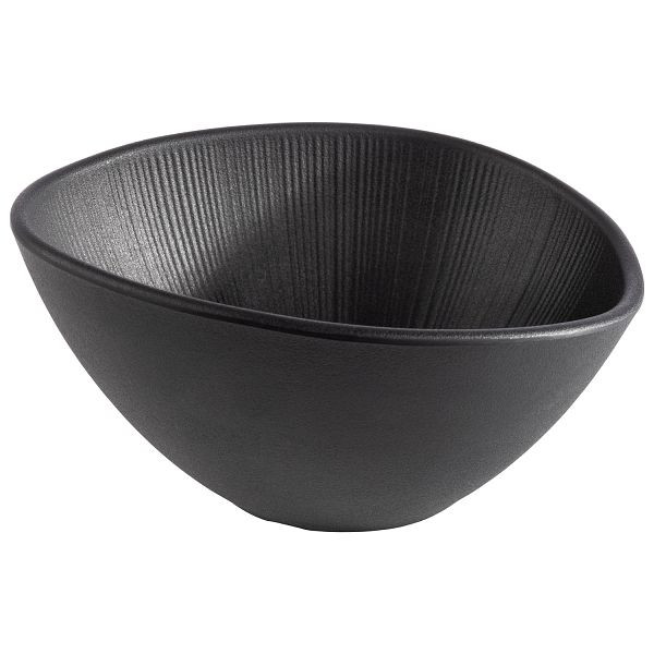 APS Schale -NERO-, 19 x 16,5 x 9 cm, Melamin, schwarz, 0,5 Liter, 85093