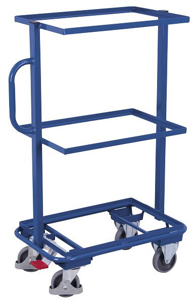 VARIOfit Beistellwagen, Ladefläche: 610 x 410 mm, RAL 5010 enzianblau, sw-400.800