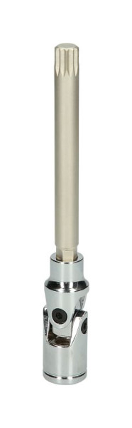 KS Tools 3/8" Antriebswellen-Bit-Stecknuss mit Gelenk für Vielzahn, M10, 150.1717