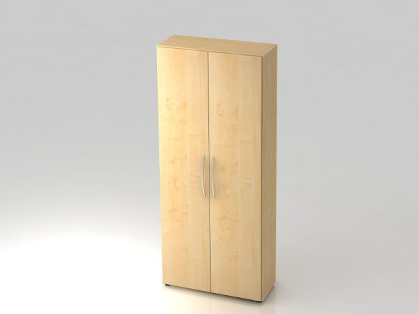 Hammerbacher Schrank 5OH 34, 6cm tief Bogengriff Ahorn/Ahorn, 80x34,6x188 cm (BxTxH), V4100/3/3/BM
