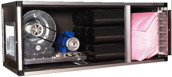 AIRFAN Filterzentrale zur Geruchsbeseitigung und Filterung von organischen und chemischen Stoff, 399 kg mit doppelwandigen Paneelen, KCAW7500