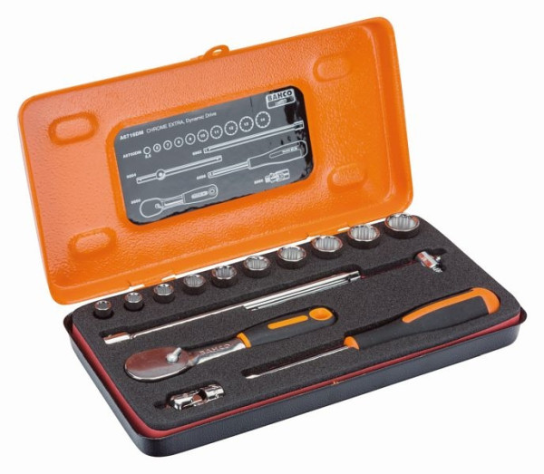 Bahco Steckschlüssel-Satz 1/4", metrisch, 15-teilig, A6716DM