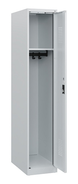 C+P Spind Evolo PLUS, Sockel, 1 Abteil, 1630x300x500mm, 7035/7035, Zylinderschloss, 0490205-10 S10040